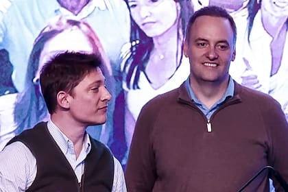 Santiago Caputo y Manuel Adorni