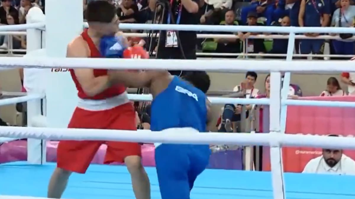 Juegos Suramericanos: el boxeador uruguayo Santiago Cardozo sufrió un tremendo nocaut en la final y debió ser llevado a un hospital