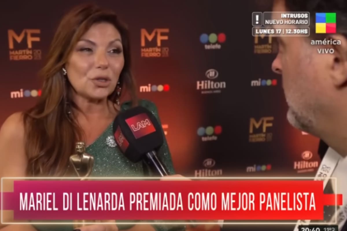 Santiago Castelo, cronista de LAM, cuestionó a Mariel Di Lenarda por su premio a mejor panelista en los Martín Fierro (Foto: Captura América TV)