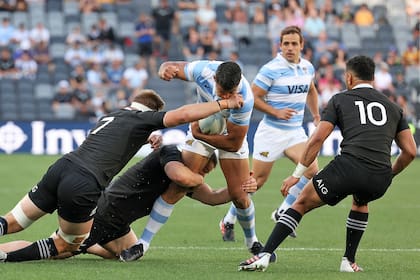 El debut de Chocobares con la camiseta de los Pumas fue en 2020, ante los All Blacks