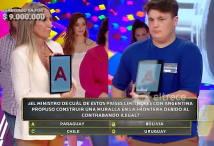 Santiago compitió en la final con Natalia, volvió a ganar y ahora va por los 12 millones de pesos (Foto: Captura eltrece)