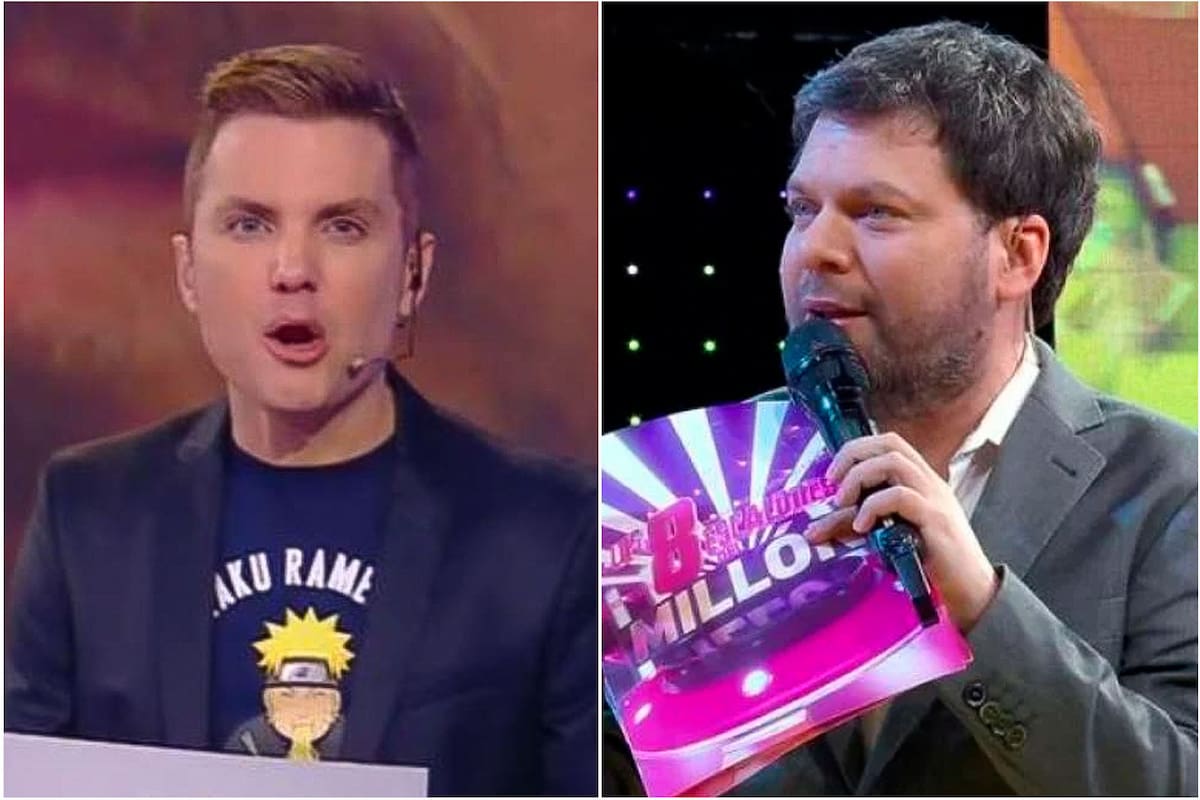 Santiago del Moro, al frente de Gran Hermano, y Guido Kaczka, conductor de Los 8 escalones de los dos millones, conductores estelares del prime time nocturno