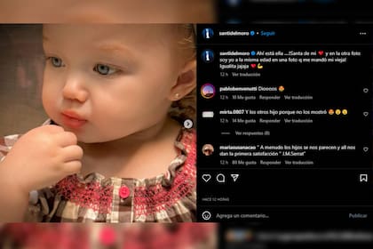 Santiago del Moro mostró a Santa, su hija menor (Foto Instagram @santidelmoro)