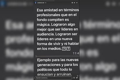 Santiago del Moro recibió un mensaje sobre Guido Kaczka (Captura Instagram @santidelmoro)