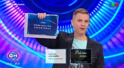 Santiago del Moro reveló que un participante hizo la nominación espontánea el pasado domingo
