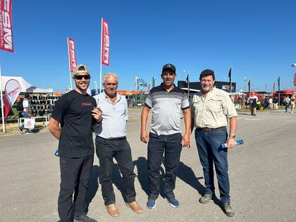 Santiago Eluchans, Fernando Saint Jean, Marcos Barragan y Fernando Eluchans vinieron desde Chascomús a Expoagro