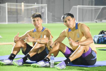 Santiago Espíndola (River) y Alejandro Tello (Racing), listos para el Mundial