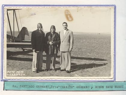 Santiago Germanó, Charito Germanó y Rubén Baez Euqui