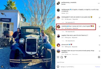 Santiago Korovsky y Celeste Cid pasaron unos días juntos en Carmelo (Foto: Instagram @santikorovsky)