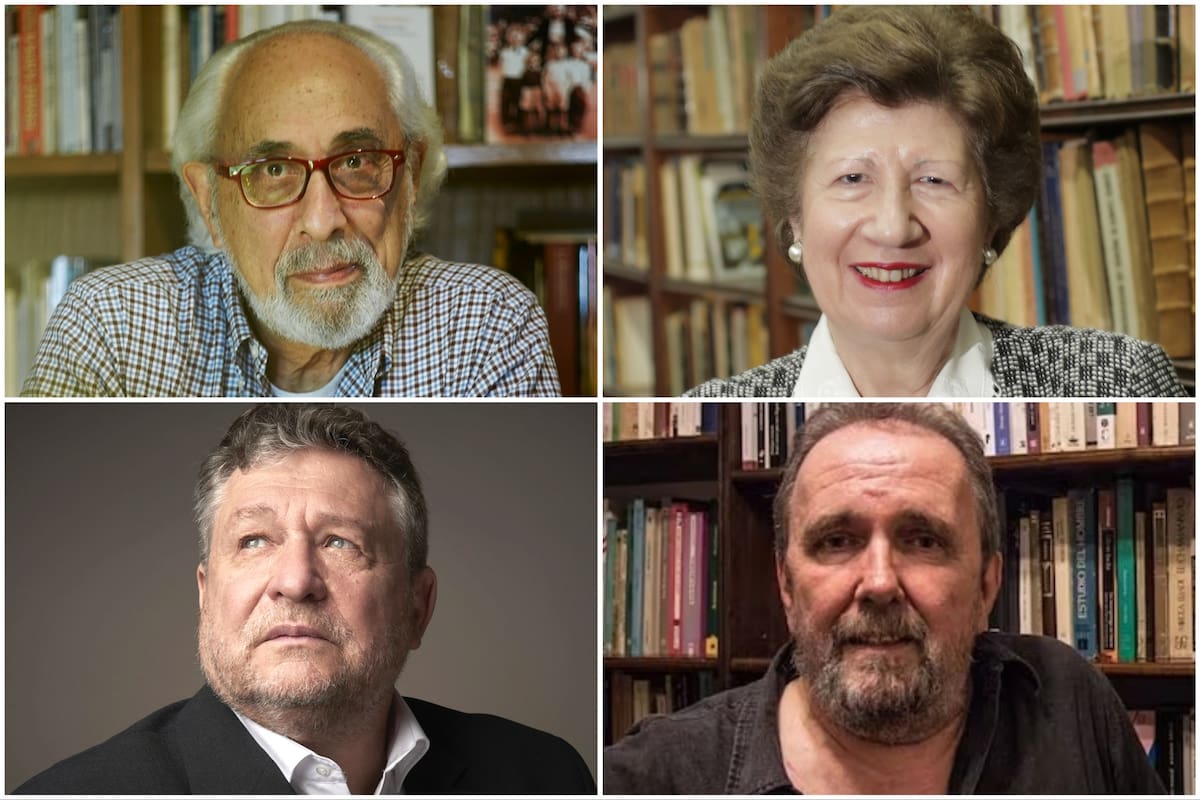 Santiago Kovadloff, Alicia María Zorrilla, Miguel Wiñazki y José Luis Fernández