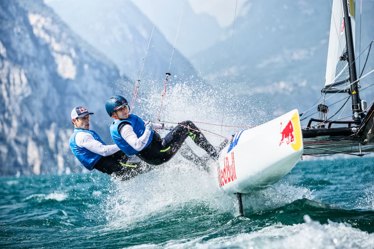 Santiago Lange junto con Cecilia Carranza entrenando en Italia rumbo a los Juegos Olímpicos de Tokio