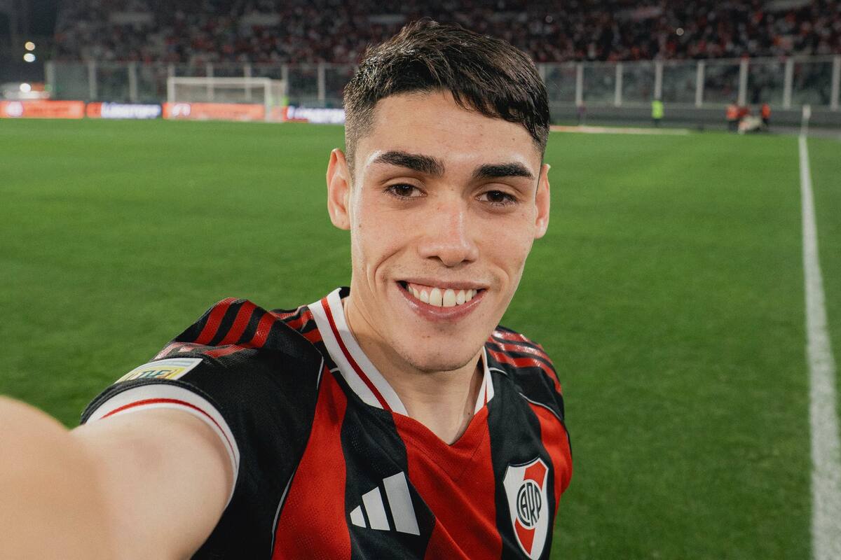 Santiago Lencina, un zurdo de las inferiores de River