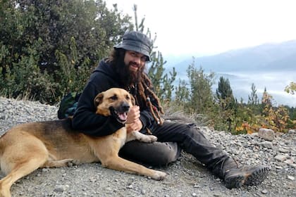 Santiago Maldonado en la Patagonia