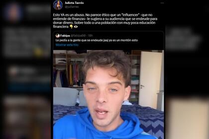 Santiago Maratea es criticado por la sugerencia de sacar un crédito para colaborar en su colecta (Captura Twitter)