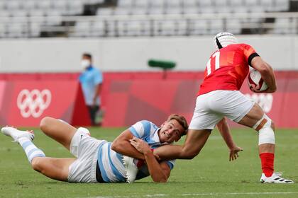 Santiago Mare, en acción ante Gran Bretaña
