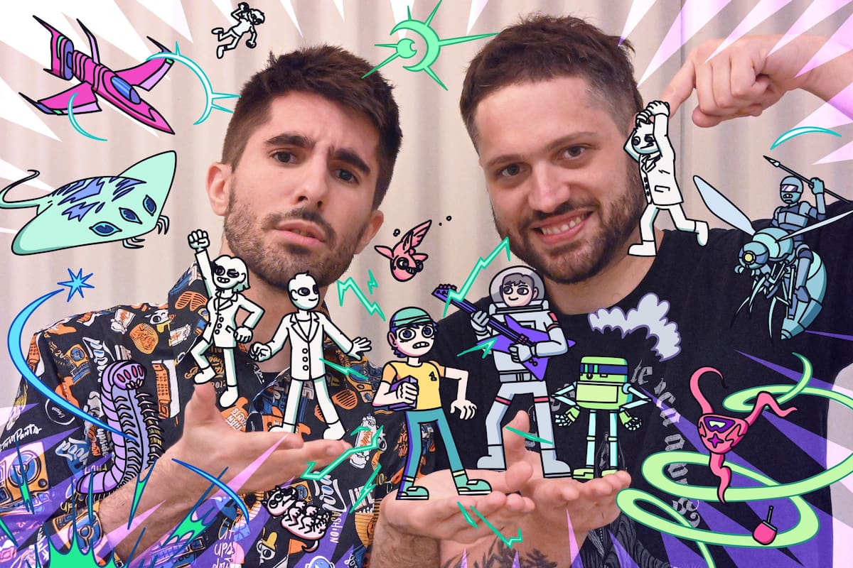 Santiago Pérez Silva y Matías Sinay, animadores del canal de YouTube Naisekai