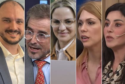 Santiago Santurio; Alberto “Bertie” Benegas Lynch; Carolina Píparo; Lilia Lemoine y Marcela Pagano