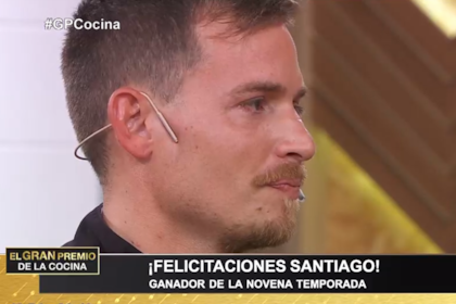 Santiago se consagró ayer bicampeón del reality culinario en medio de lágrimas y gritos