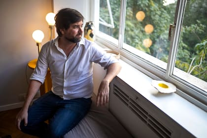 Santiago Siri en su departamento de Palermo