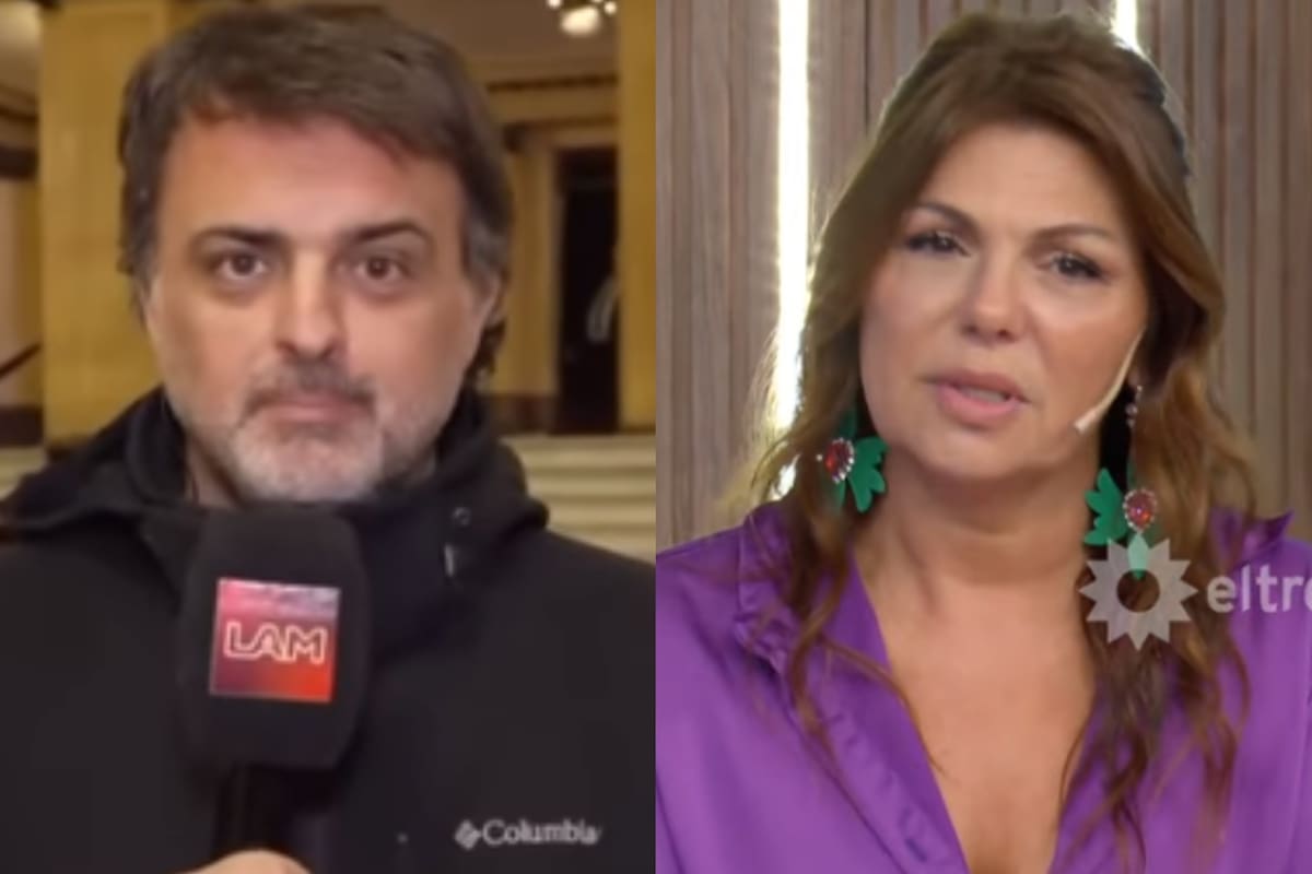 Santiago Sposato, el cronista de LAM, le pidió disculpas públicas a Mariel Di Lenarda por su comentario en los Martín Fierro (Foto: Captura)