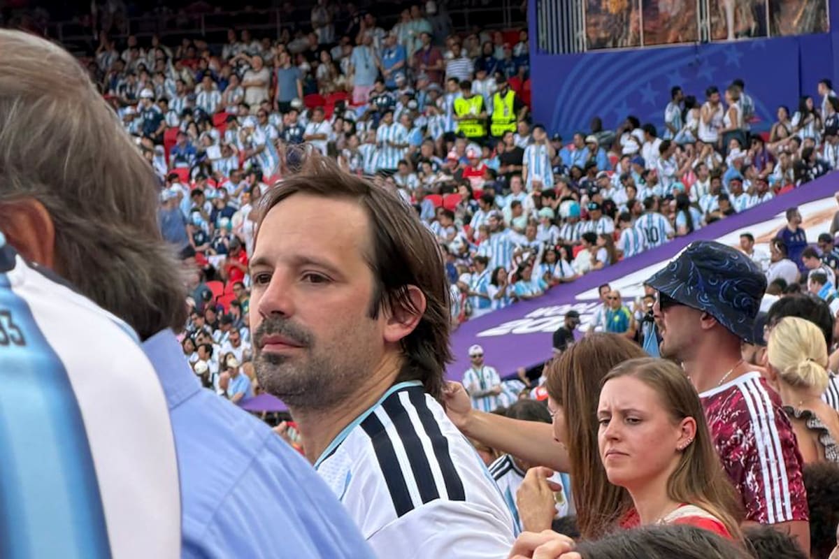 Santiago Viola, el número dos de Juan Bautista Mahiques en el Ministerio de Justicia, el sábado pasado, en el estadio de Kansas, donde el seleccionado le ganó a Suiza