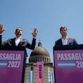 Los hermanos Passaglia hicieron su primer acto de campaña con una caminata en San Nicolás