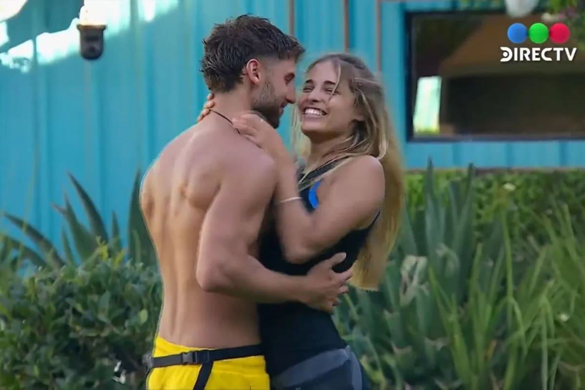 Santiago y Martina tuvieron un romántico acercamiento en la casa de Gran Hermano