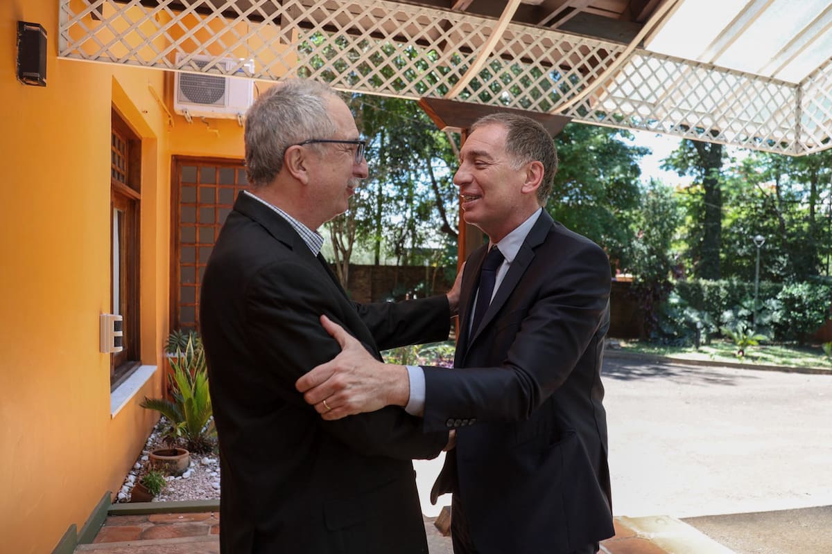 Santilli con el gobernador Passalacqua, en Misiones