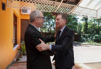 Santilli con el gobernador Passalacqua, en Misiones