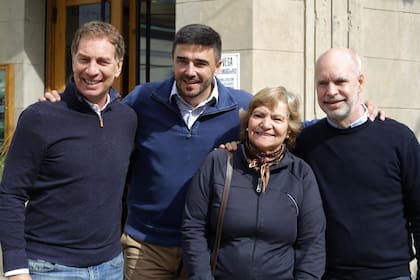 Santilli, Galli y Larreta, en Olavarría