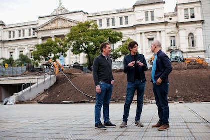Santilli, Lousteau y Rodríguez Larreta