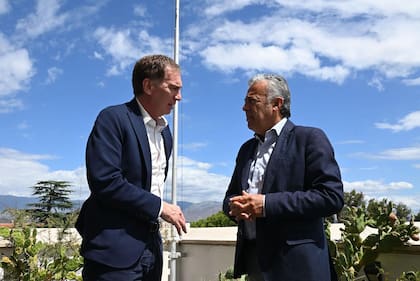 Santilli visitó a Cornejo en Mendoza, la semana pasada