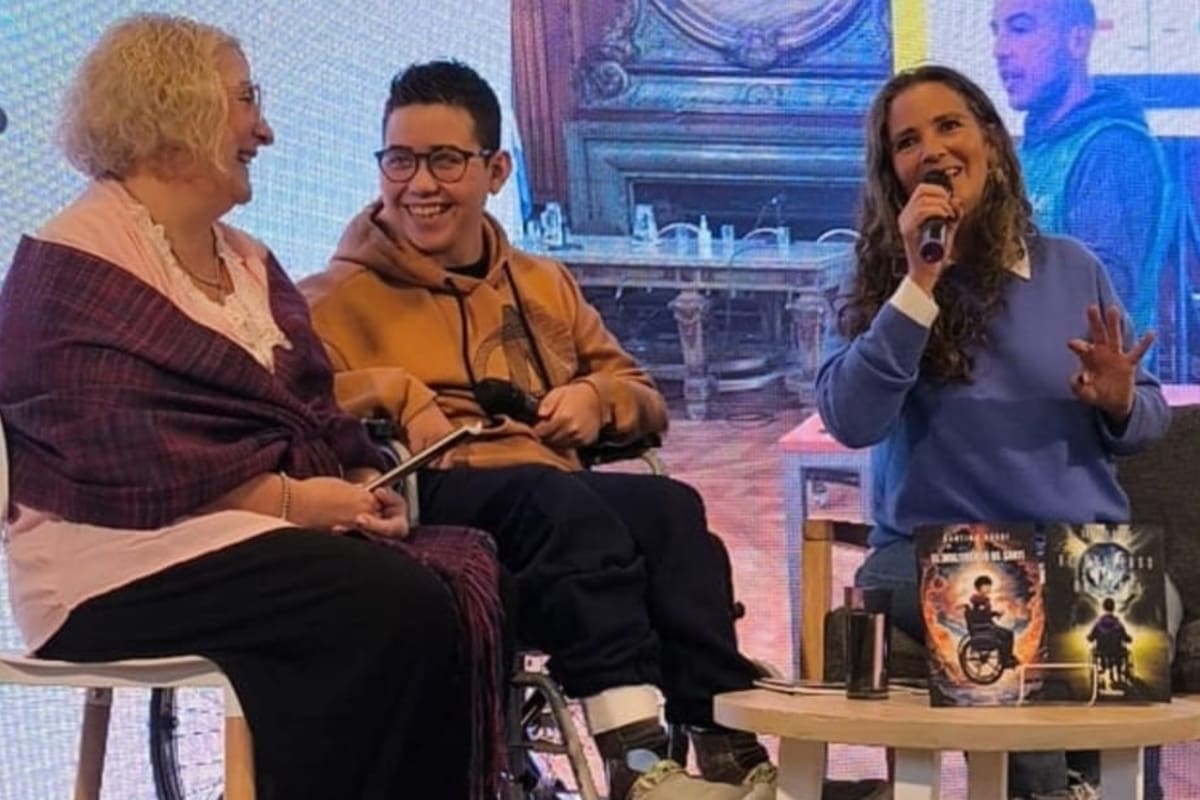 Santino en uno de los momentos más importantes de su vida.