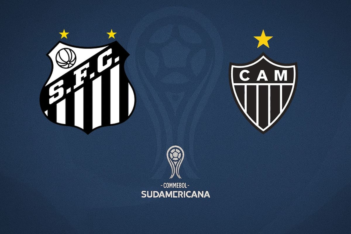 Santos vs. Atlético Mineiro, por una nueva jornada de la Copa Sudamericana