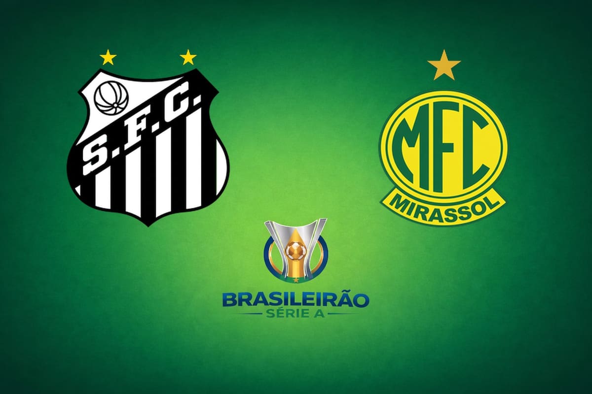 Santos vs. Mirassol por el Brasileirao Serie A 2026: día, hora y cómo seguir online