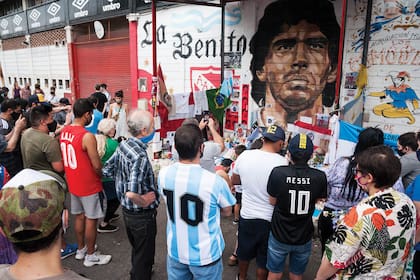 Santuario de Argentinos Juniors dedicado a Diego Maradona.