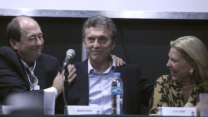 Sanz, Macri y Carrió, los fundadores de Cambiemos