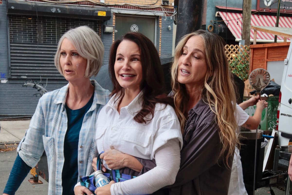 Sarah Jessica Parker, Cynthia Nixon y Kristen Davis se siguen divirtiendo mientras graban la secuela de Sex and the city