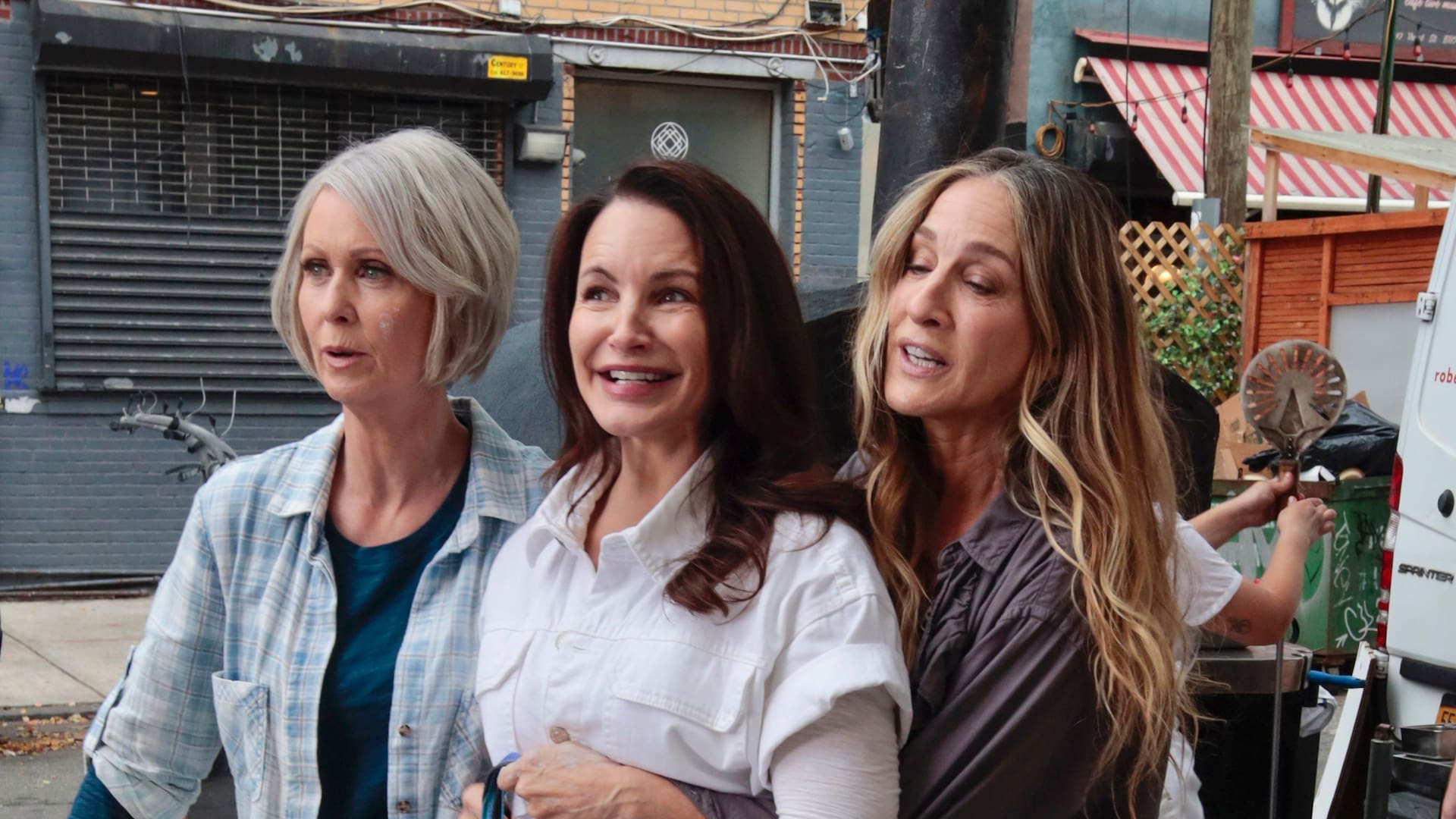 Sarah Jessica Parker, Cynthia Nixon y Kristin Davis se siguen divirtiendo mientras graban la secuela de Sex and the city