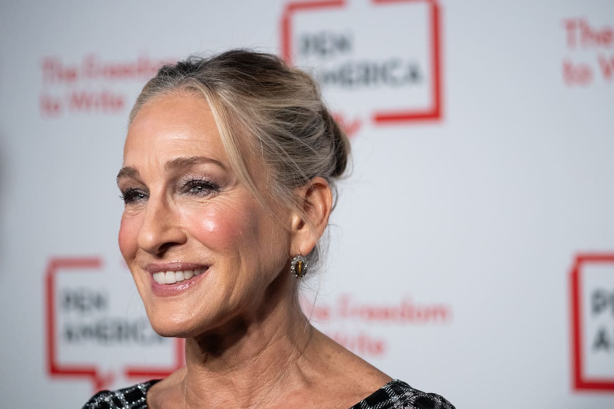 Sarah Jessica Parker, de 60 años, en la gala literaria de PEN America, el 15 de este mes, en el Museo de Ciencias Naturales de Nueva York