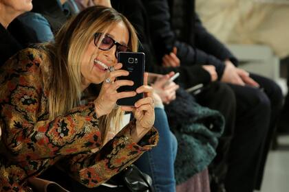 Sarah Jessica Parker en la primera fila de Calvin Klein
