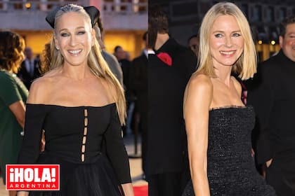 Sarah Jessica Parker y Naomi Watts lucieron diseños de Carolina Herrera, la reina indiscutida de la noche.