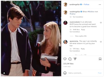 Sarah Michelle Gellar compartió una foto con Pedro Pascal