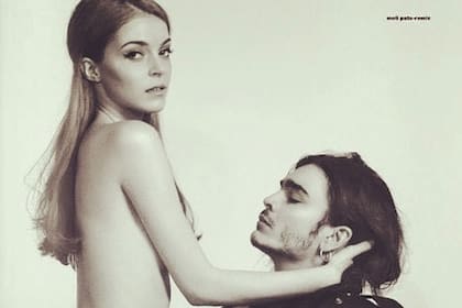 Sardelli junto a su novia
