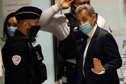Sarkozy, durante una presentación ante los tribunales, en marzo pasado