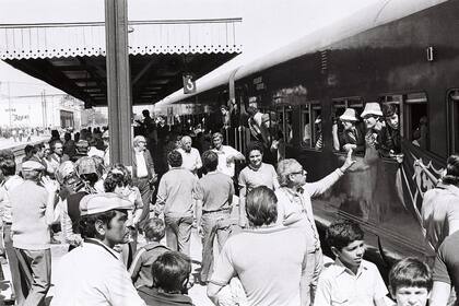 La despedida del tren en Junín: una fiesta Verde
