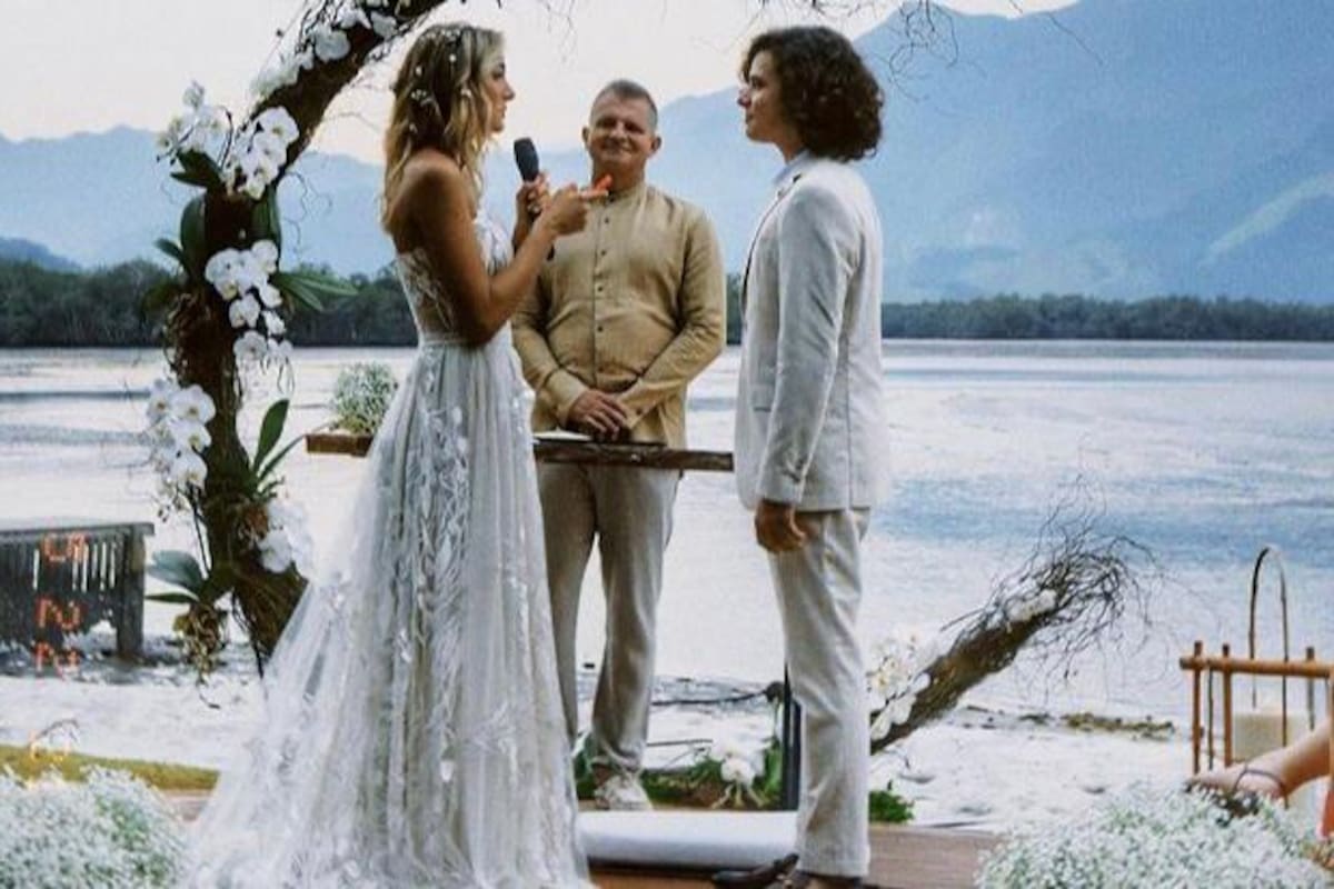 Sasha Meneghel y João Figueiredo dieron el "sí" en un lujoso festejo en Angra dos Reis