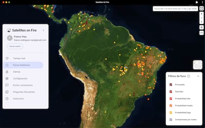 Satellites on Fire utiliza imágenes satelitales e inteligencia artificial para detectar focos de calor 35 minutos antes que la NASA