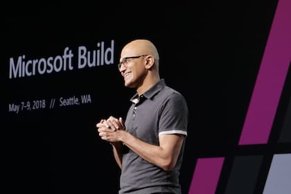 Satya Nadella en Build 2018