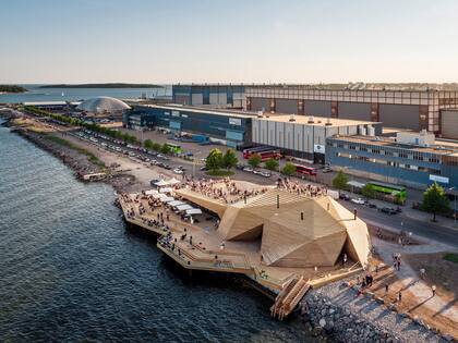 Sauna pública Löyly, en Helsinki, del finlandés Ville Hara